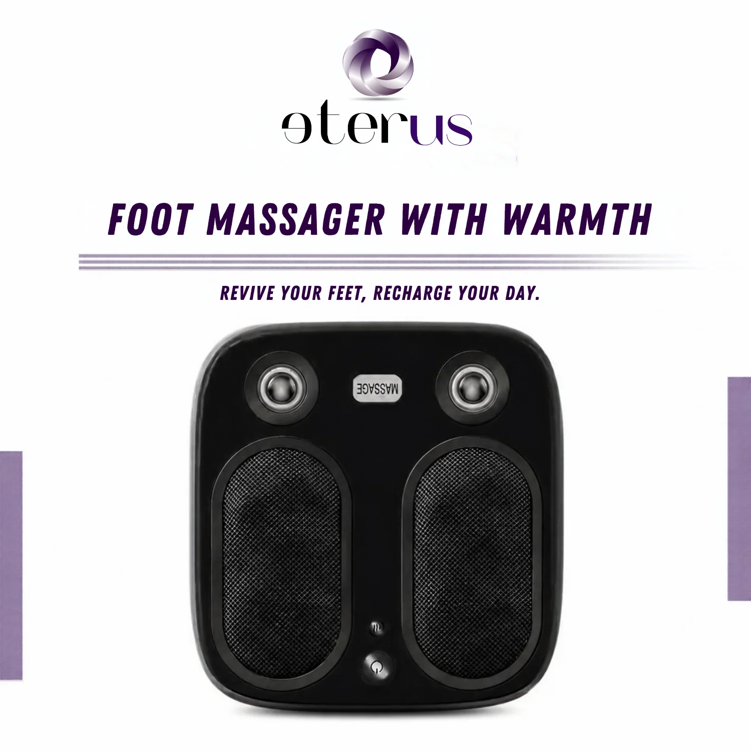Electric Foot Massager with Mild Heat and Vibration