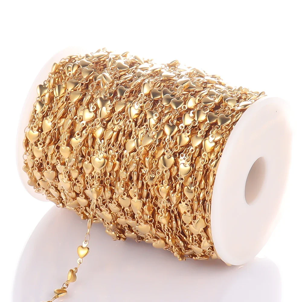 1 Meter Rvs Hart Ketting Voor Diy Geschenken Ketting Kettingen Sieraden Maken Bulk Sieraden Beoordeling Componenten Groothandel - afbeelding 2