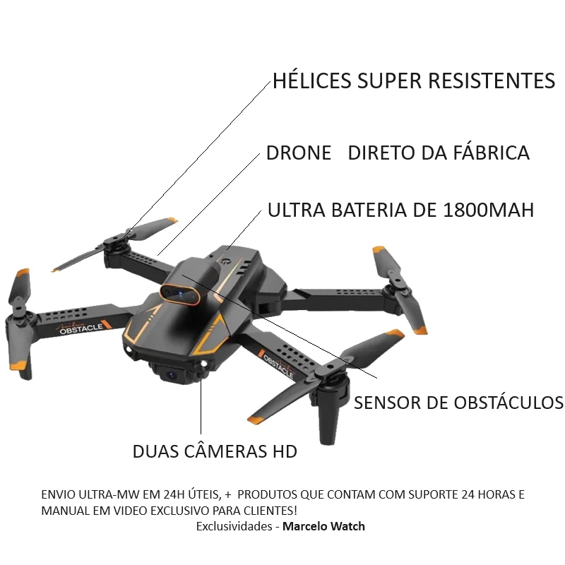 Professional Drone S91 Dual Camera Wi-Fi 5G Obstacle Sensors for Safe Flight Stable