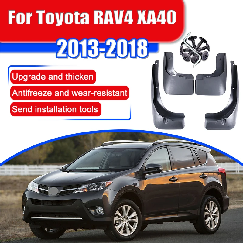 For Toyota RAV4 RAV 4 XA40 2013~2018 2014 2015 Car Accessories Auto Parts Tools Front Rear Splash Guards Mudguard Guard Fender