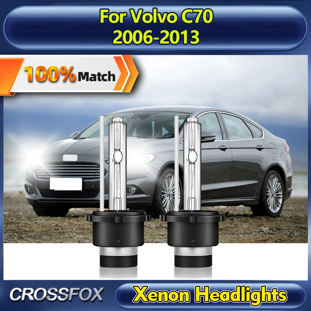 

35W Xenon HID Lamps 20000LM Car Headlight Bulbs 6000K Car Lights 12V Plug And Play For Volvo C70 2006-2009 2010 2011 2012 2013