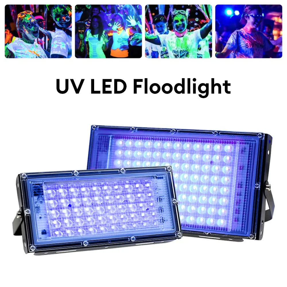 

395nm Uv Floodlight Curing Fluorescent Party Stage Light Effect Fantasy Drama Performance Light High-power Uv Lamp