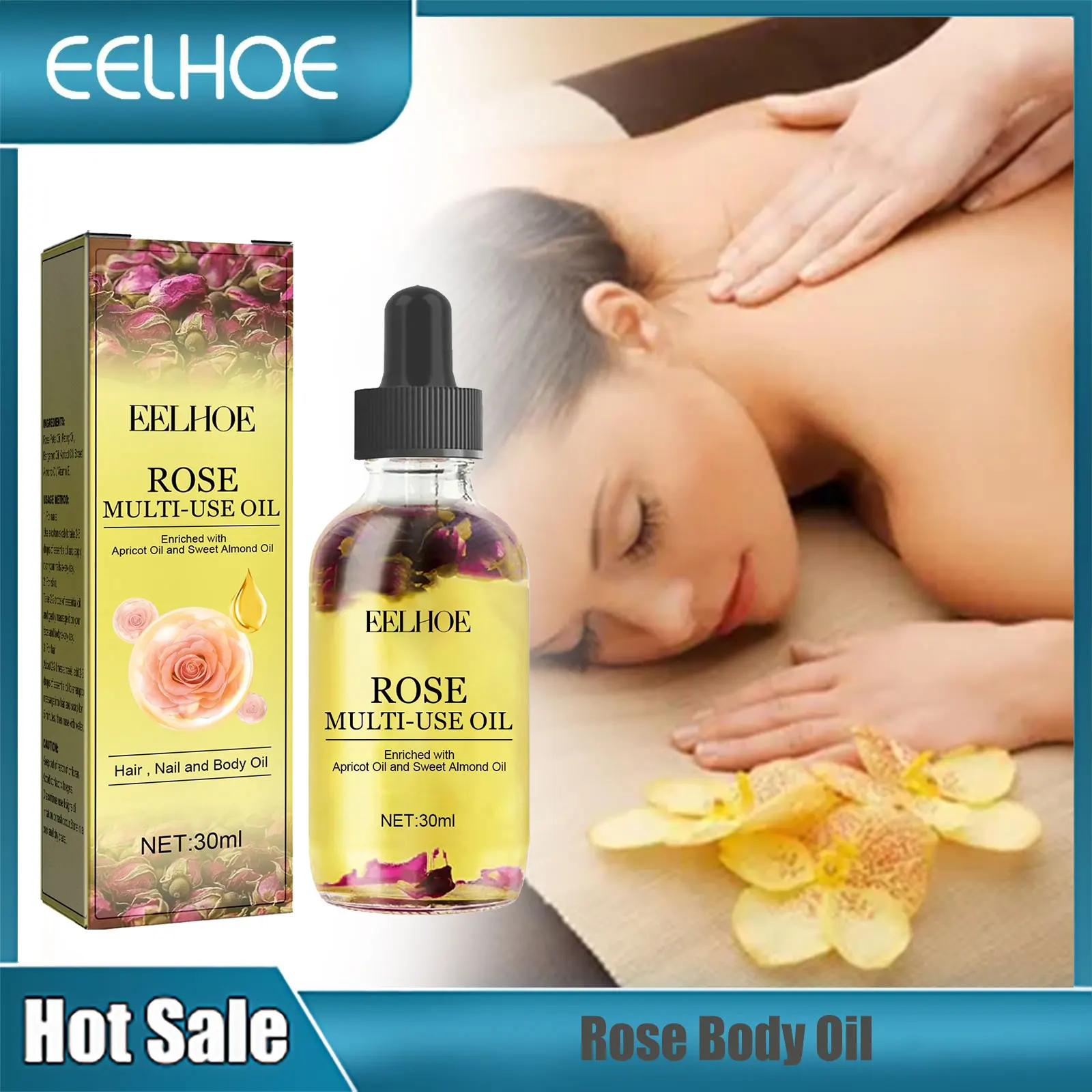 EELHOE Moisturizing Body Essential Oil Dry Skin Body Oil Anti Cracking Dry Skin Hand Cream Massage Oil Relaxing Body Serums 30ml