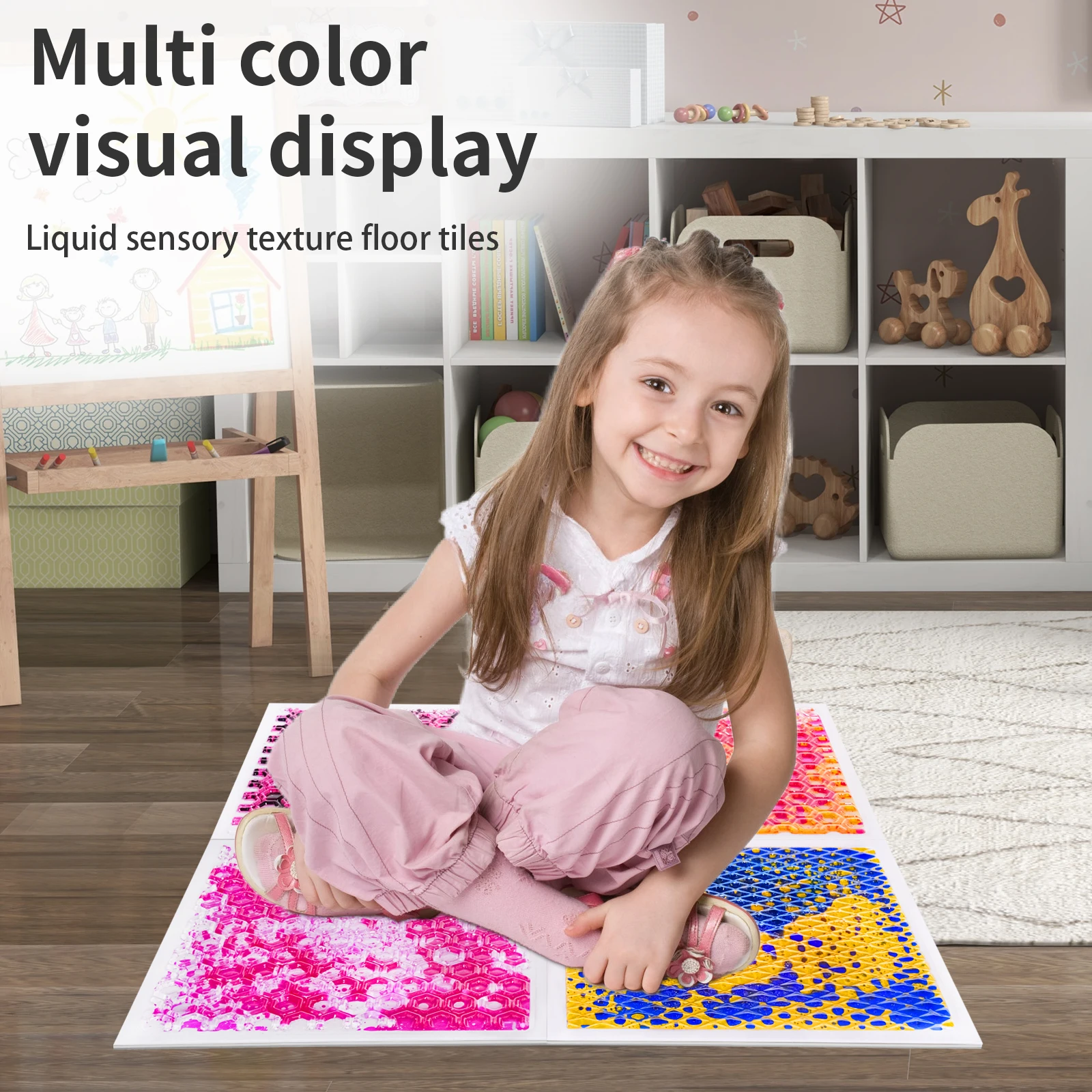 Ladrilhos de piso líquido sens - Kids Education Steps avaliação e preço