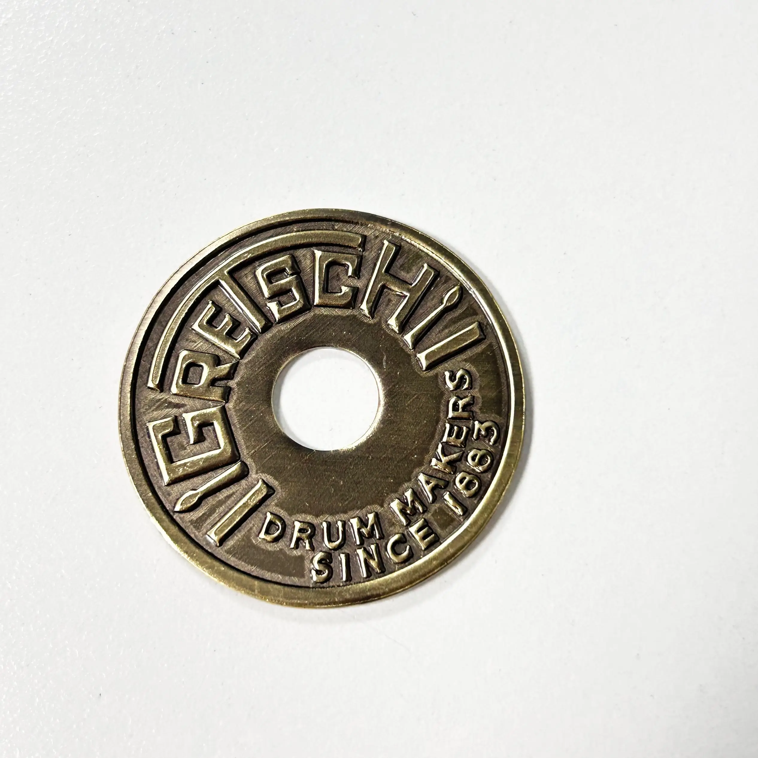 

Gretsch Round Badge For Snare With Brass Grommet
