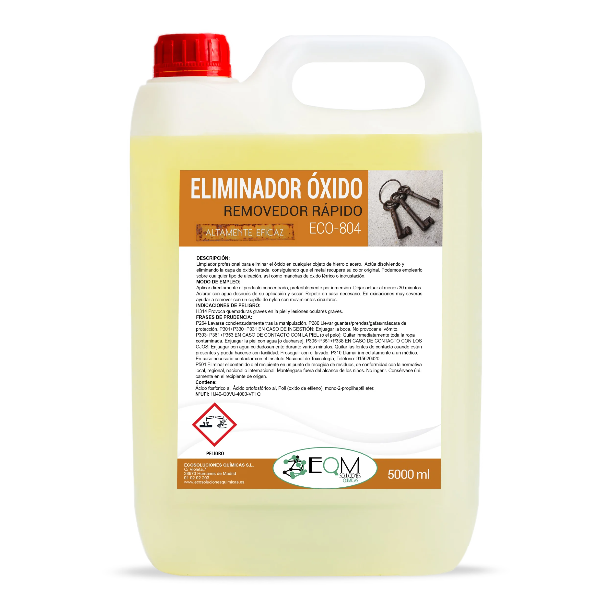 Professional oxide remover | Remove rust completely | 5 L I ECO-804 I EQM chemical solutions