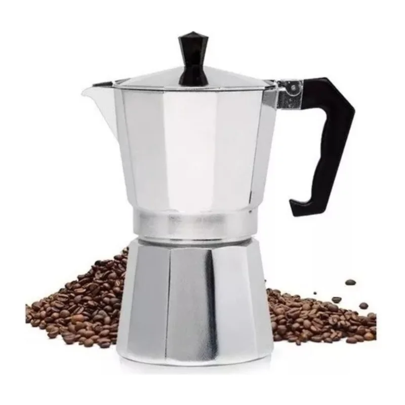 Italian Coffee Machine Aluminum Serves 3 Xicaras For Hot Drinks-150ml-Art House-Shipping Now