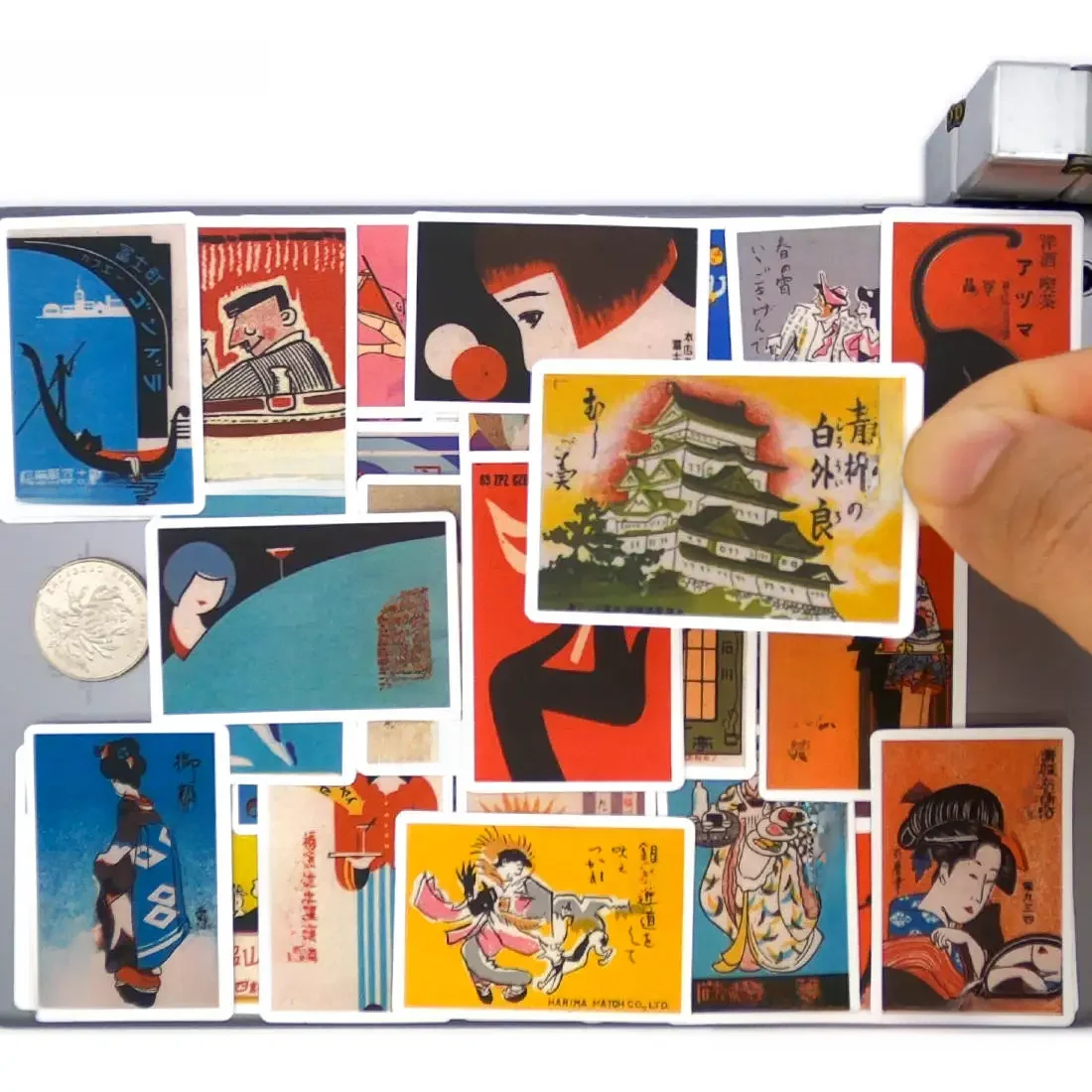 AliExpress HOTEMPO 20/30/50Pieces Japanese Retro Travel Poster Art Graffiti Stickers for Scrapbook Luggage Bike Car