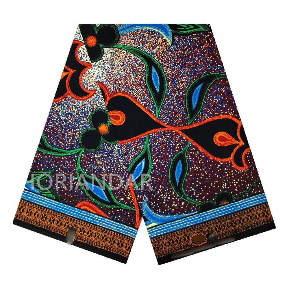 قماش Hollandais الهولندي الحقيقي جودة مطبوعة قماش أفريقي أصلي مضمون لفستان 100% قطن شمع حقيقي #4