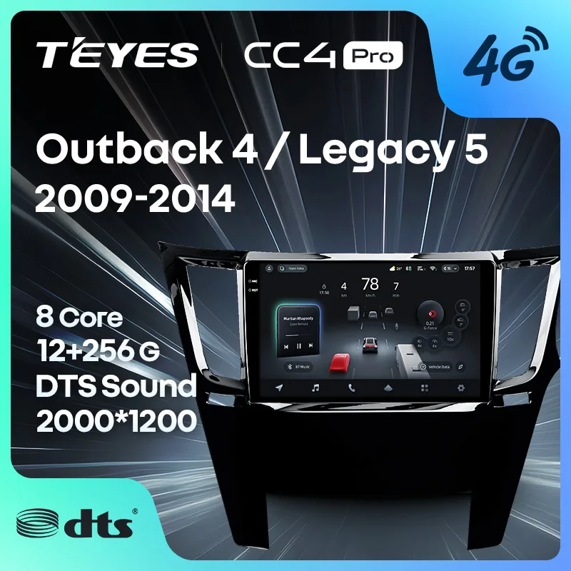 TEYES CC4 PRO For Subaru Outback 4 BR Legacy 5 2009 - 2014 RHD CarPlay Radio Multimedia Stereo Car play Auto 2DIN Autoradio