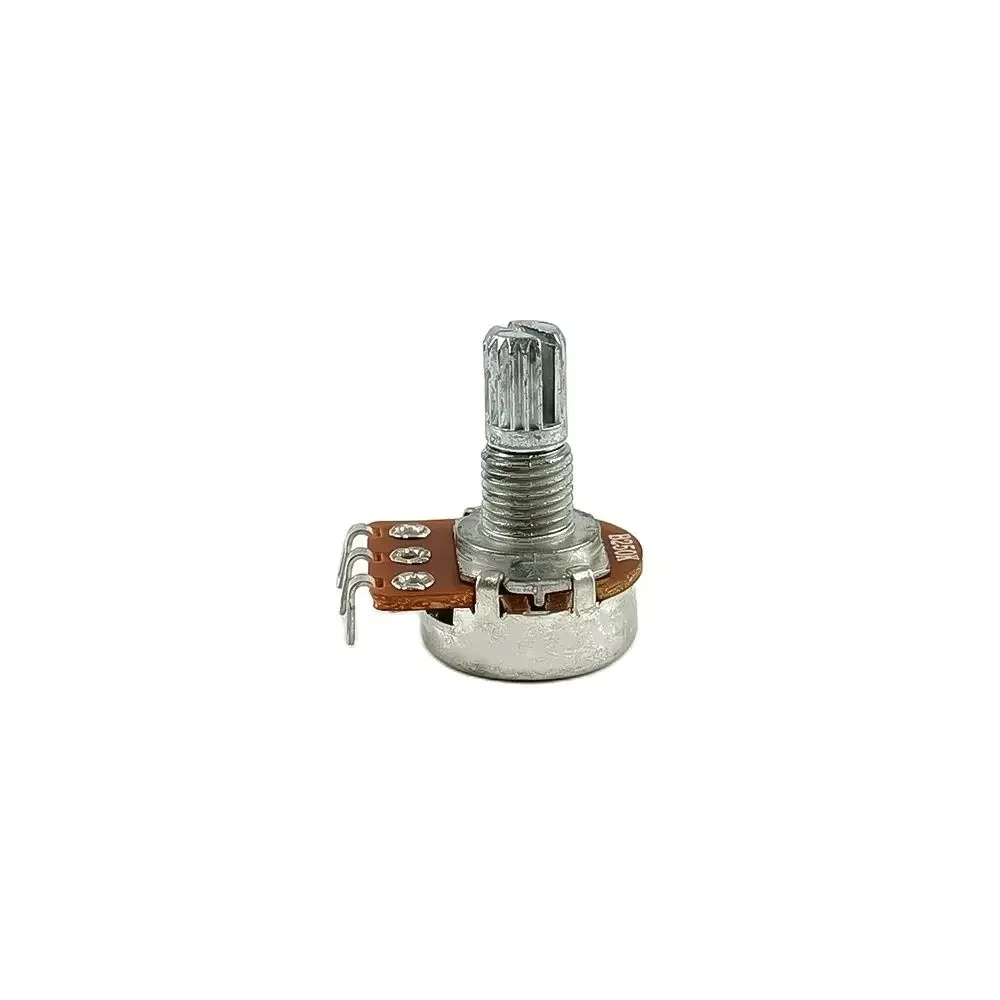 Potentiomètre cannelé électrique JEBass, petit pot, effet ampli, tonalité, volume, 15mm, 18mm, pièces d'arbre, A500K, B500K, A250K, B250K, 1 pièce