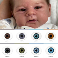 Witdiy handmade boat-shaped (oval) exquisite lifelike glass eyes SD, BJD, OB, reborn doll accessories 12/14/18/20/22/24mm