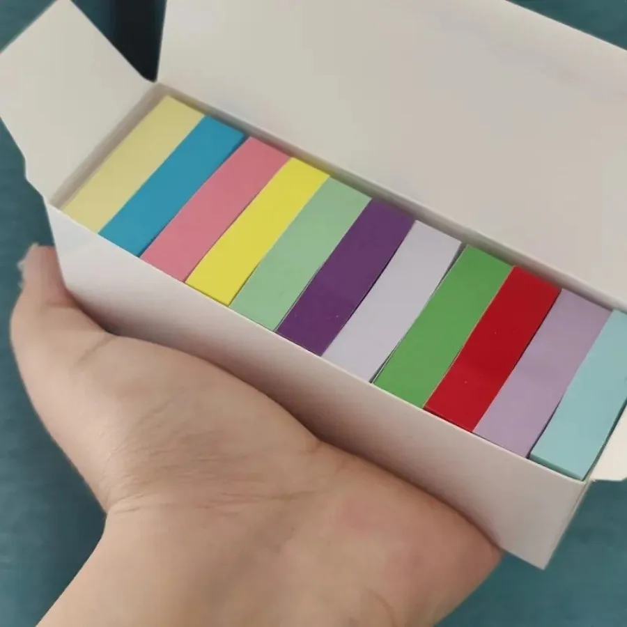 11 كتابًا ملاحظات لاصقة مربعة متعددة الألوان، ذاتية اللصق، مناسبة للاستخدام المكتبي والمدرسة والمنزلي، ملاحظات لاصقة ملونة #6