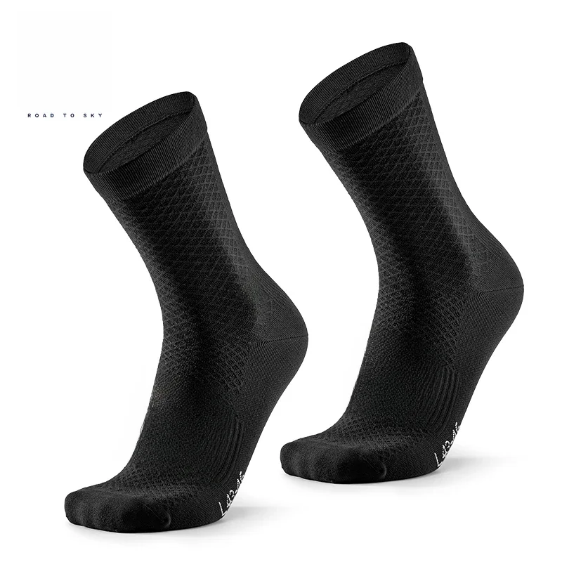 AliExpress ROCKBROS ROAD TO SKY Professional Sport Socks Breathable Cycling Socks MTB Road Bike Socks High Elastic Shock Absorbing A pair