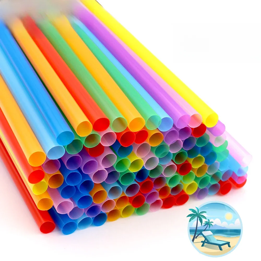 50-3000 Stuks Kleurrijke Rietjes Drank Stro Bar Bruiloft Keuken Accessoires Pajitas Sap Cocktail Stro Groothandel - afbeelding 2
