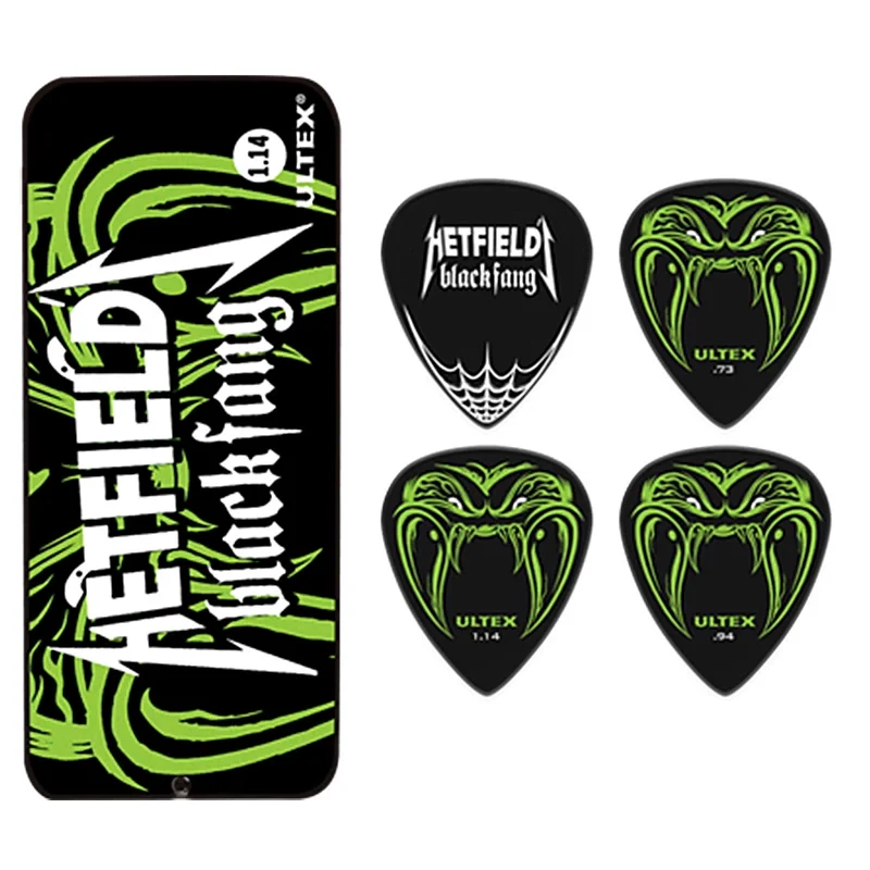 Dunlop Hetfield Black Fang Pick Plectrum Mediator Designed for James Hetfield Made from Ultex material