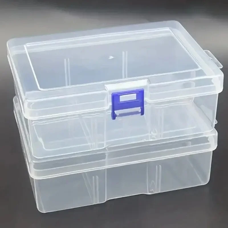 Przezroczyste plastikowe pudełka do przechowywania biżuterii Akcesoria sprzętowe Małe przedmioty DIY Kosmetyki rzemieślnicze — zdjęcie 2