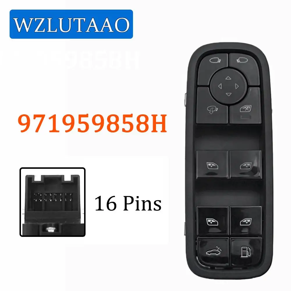 Front Driver Side Master Window Control Switch 971959858H 971 959 858 H For Porsche Cayenne 2018-2024 Panamera 2017-2024