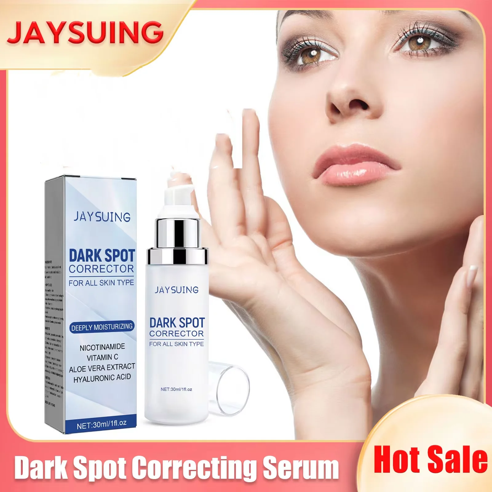 Dark Spot Corrector Glow Serum Niacinamide Whitening Freckle Removing Melasma Lightening Pigmentation Anti-Aging Face Skin Care