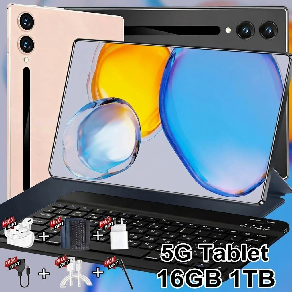 Nueva versión global 2026, tableta Android con pantalla de 10,36 pulgadas, batería de 20000 mAh, memoria de 16 GB + 1 TB, procesador de 14