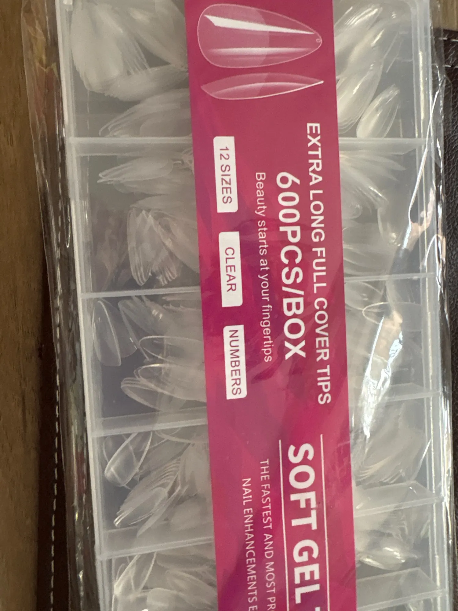 100/600Pcs Short Almond Nail Tips Soft Gel Nail Tips Full Cover False Nail Tips For Acrylic Nails Salon Home Press On Nails photo review