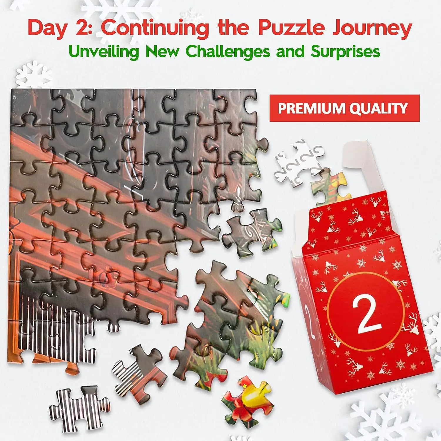 Adult and children's Christmas Advent Calendar, 2024 Puzzles, Christmas Gifts, 1000