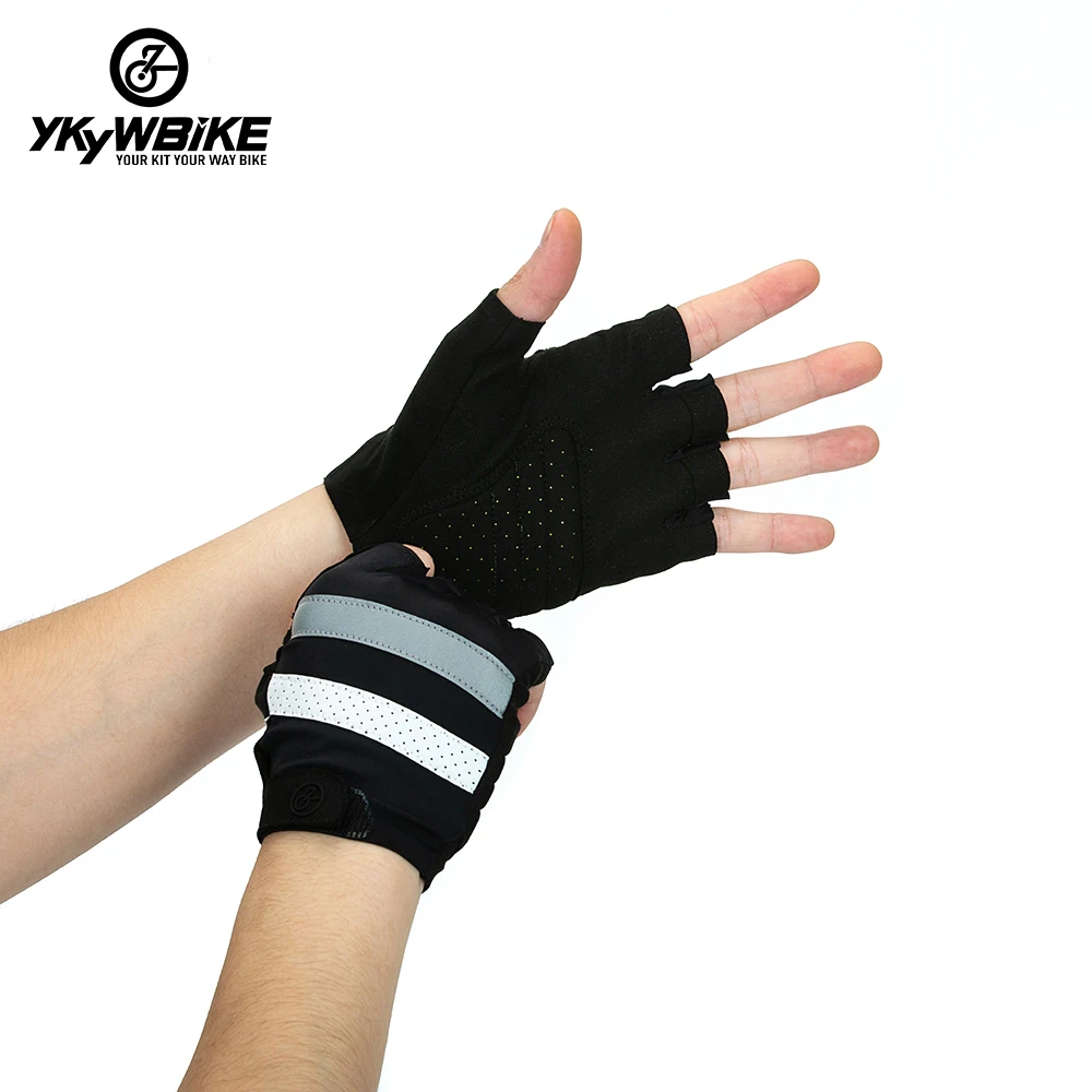 YKYWBIKE Cycling Gloves MTB Bike Bicycle Half Finger Gloves Men Women Summer Gym Fitness Breathable Non-slip Sports Gloves