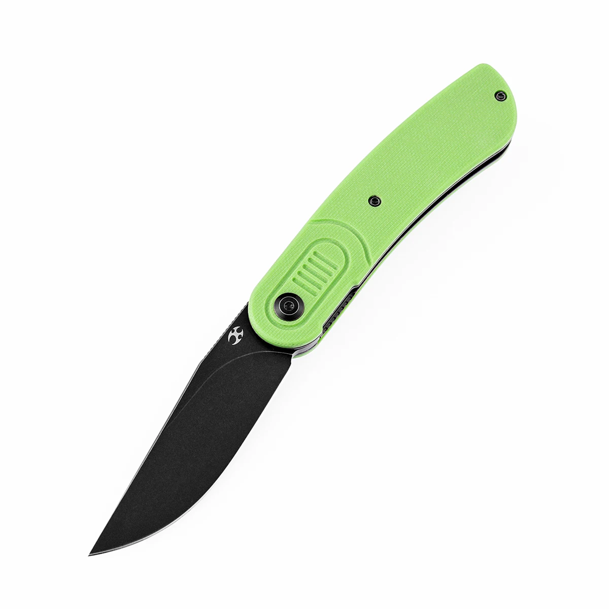 Kansept Reverie T2025A4 Black TiCn Coated 154CM with Grass Green G10 Handle Designed by Justin Lundquist Folding Knife for EDC