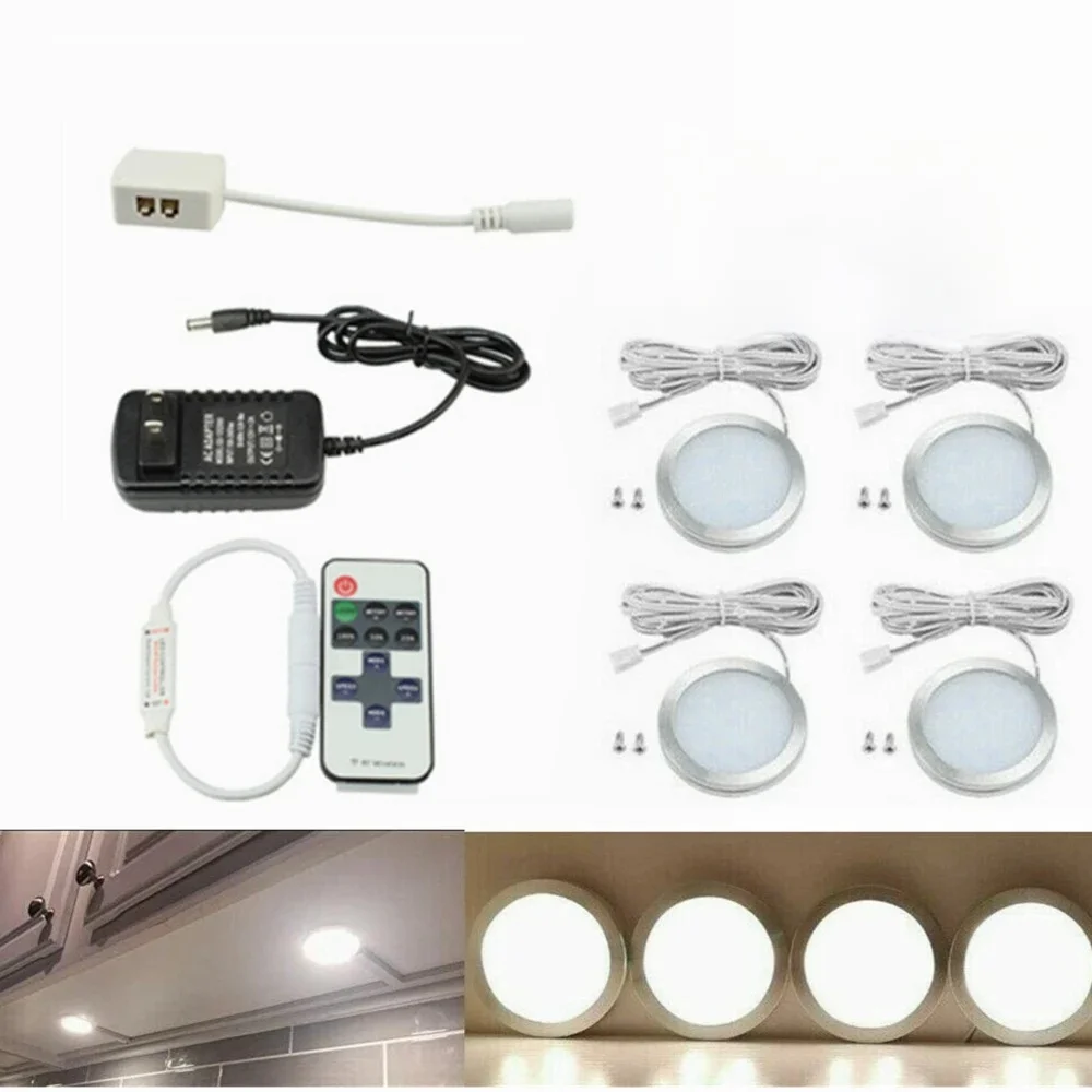 Lot de 4 lampes LED de plafond pour intérieur de voiture, éclairage blanc pour caravane, lampe de lecture pour toit de voiture, bateau, camping-car, VR, et motorhome