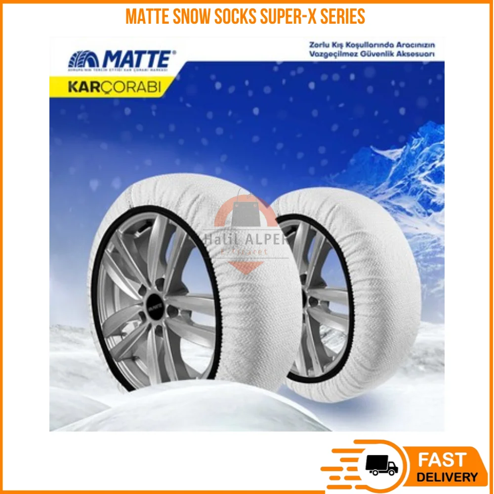 For Matte Snow Socks Snow Chains Cars Safe Driving Super-X Series (Textile Snow Chain - For Safe Driving)