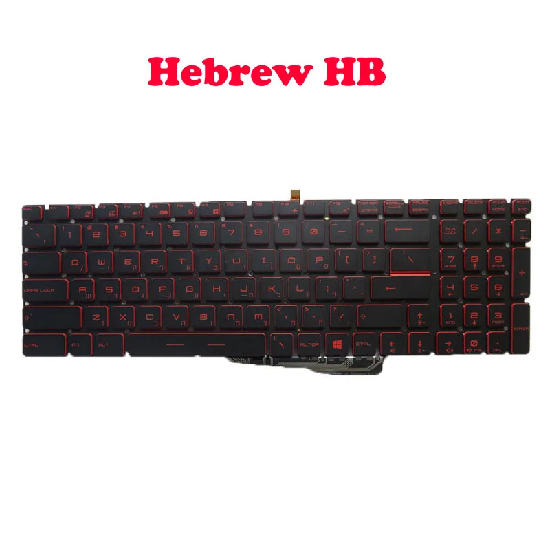 Laptop Backlit GS70 Keyboard For MSI V143422KK1 S1N-3EHB2V1-SA0 S1N-3EIT242-SA0 V143422KJ1 9Z.NCXBN.10T V143422JK Red Words New