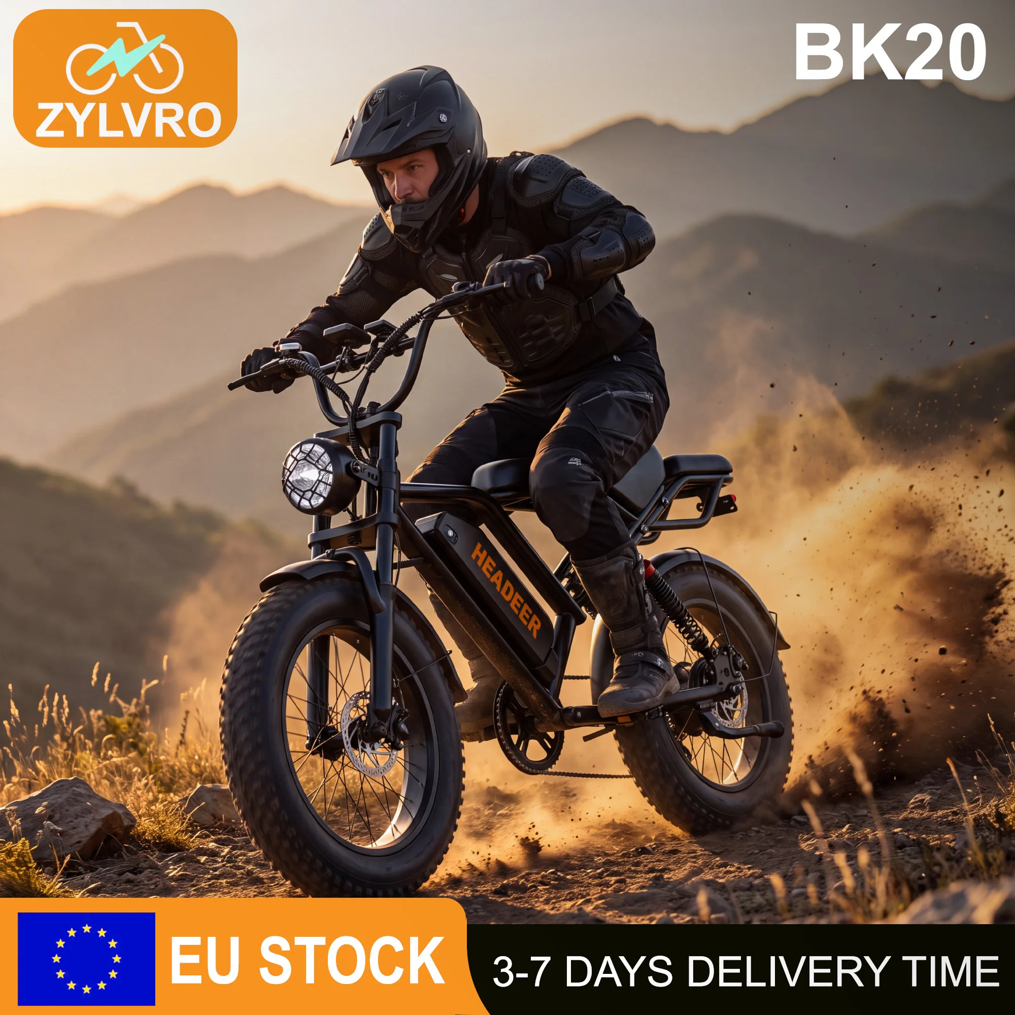 BK20 Elektrofahrrad für Erwachsene, 20"×4" Fat Tire, 1500W Motor, 48V 20Ah herausnehmbarer Akku, maximale Reichweite 100 km, 50 km/h E-Bike, doppelte hydraulische Stoßdämpfer