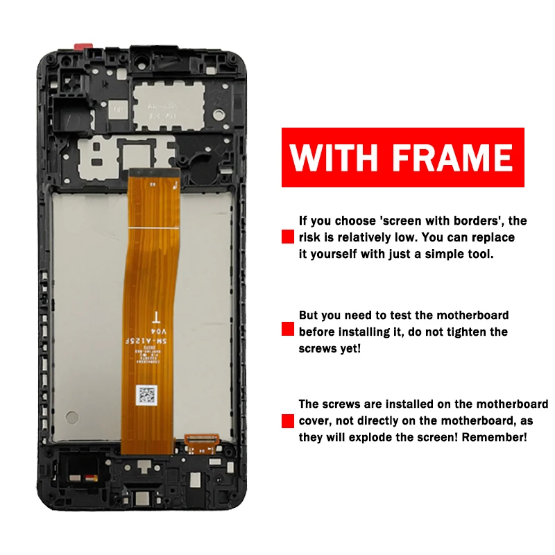 High Quality A125 Screen For Samsung A12 A125 LCD A125F A125F/DSN A125M A125U A125N A125W Display Touch Screen Digitizer