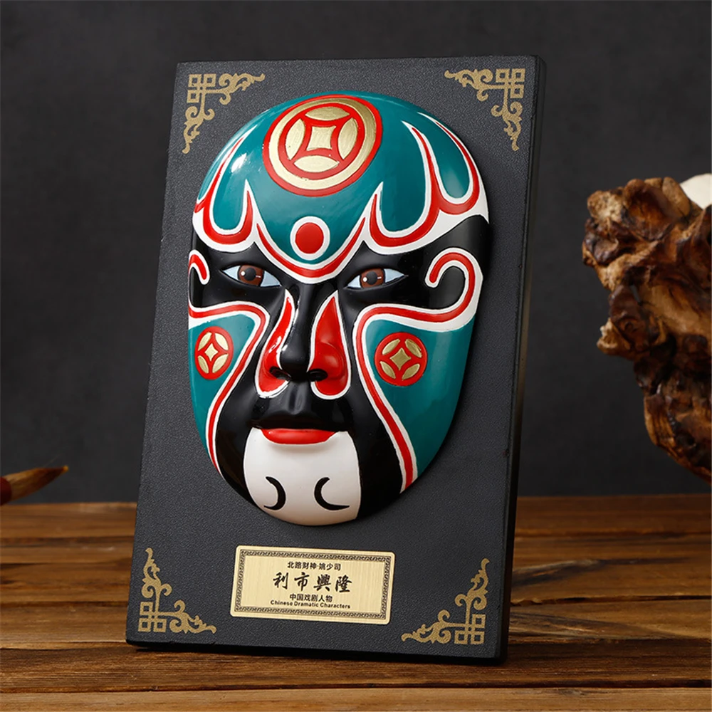 Chinese Opera Facial Makeup Character Decoration Ornaments Characteristic National Quintessence Gift Wall Hanging Gift