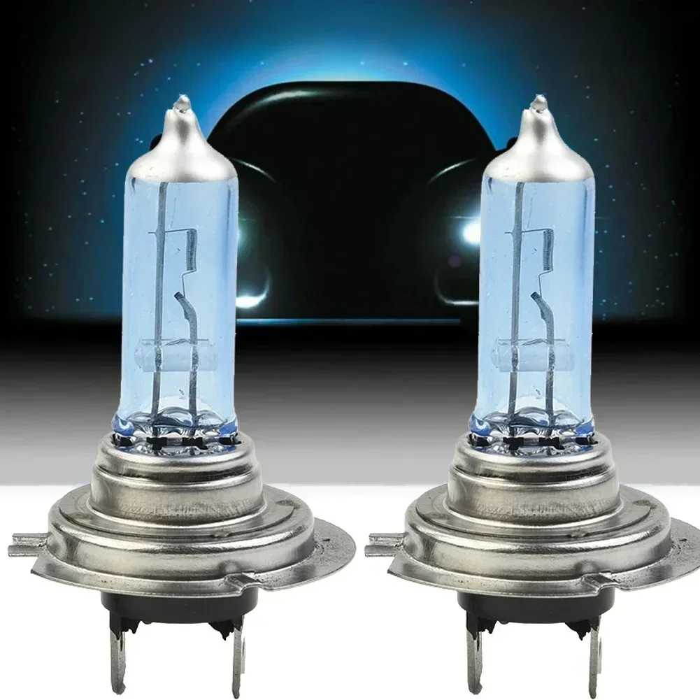 2 pièces voiture 12V H7 100W 6000K blanc xénon lampes Super lumineux halogène voitures phares ampoules feux de jour ampoules d'éclairage