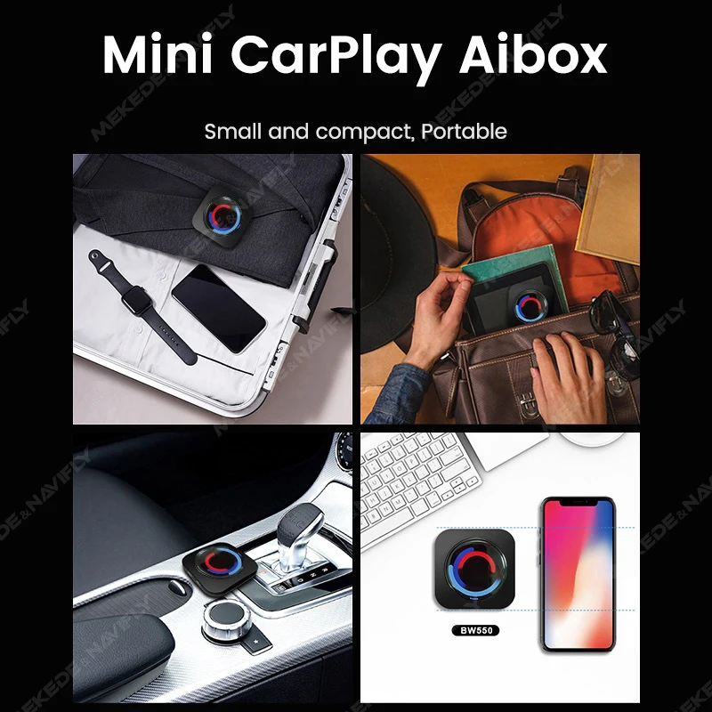 Carplay inalámbrico AI BOX para BMW, Android 13, 4G + 64G, ID6, ID7, ID8, ID9, 8 núcleos, compatible con 4G y WiFi, GPS integrado, Google PLay Stor,