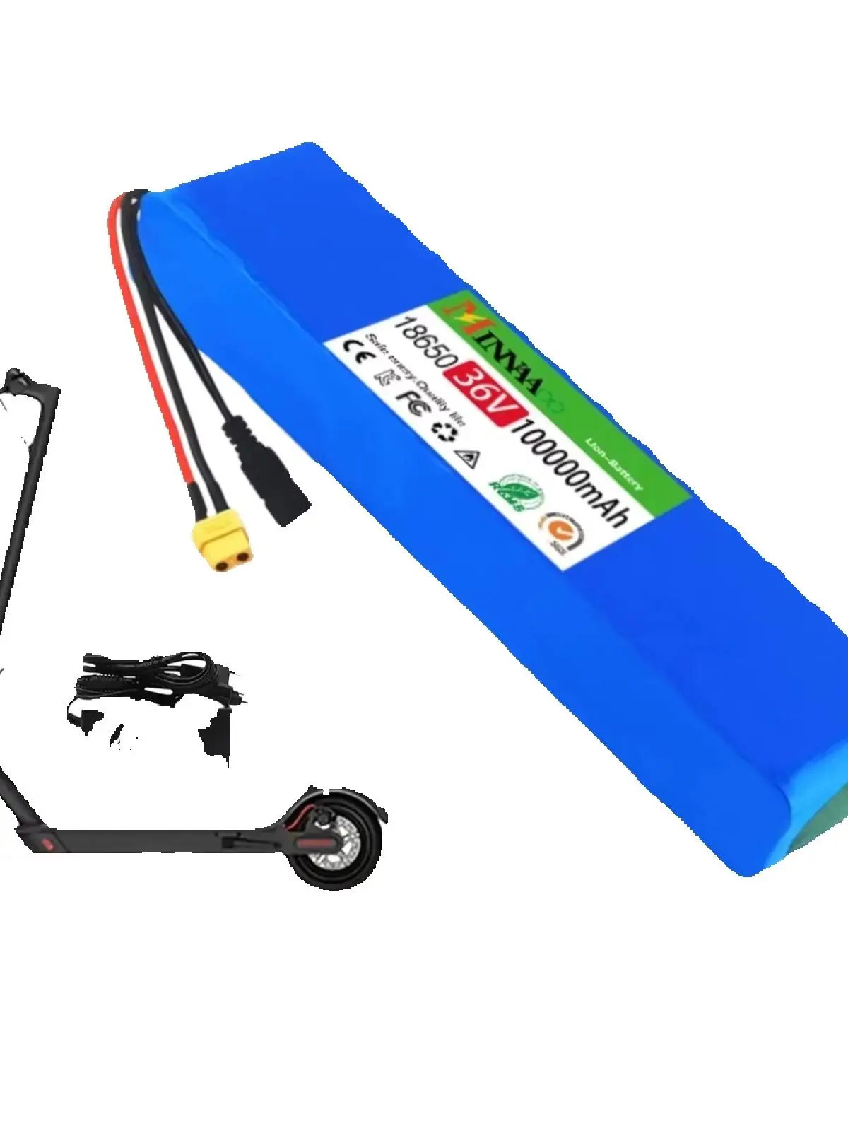 18650 Li-Ion Akku-Pack für Kugoo M2Pro S1 S2 S3 Pro Roller, 500W 36V 100Ah mit integriertem BMS 10S3P