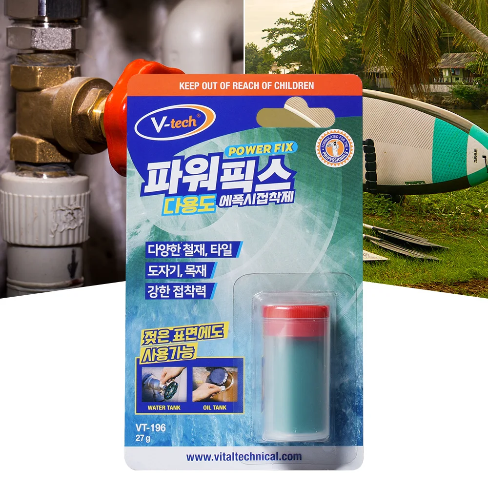V-TECH Multipurpose Epoxy Putty Adhesive Power fix Strong solid Aqua