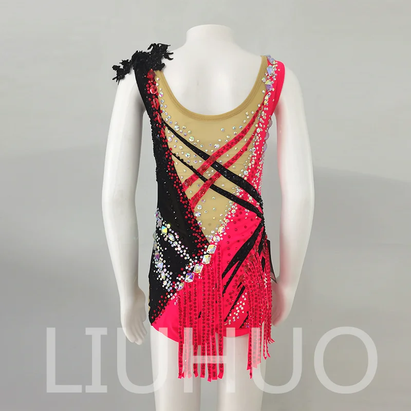 LIUHUO Rhythmic Gymnastics Leotard Competitive Cheerleading Performance For Children