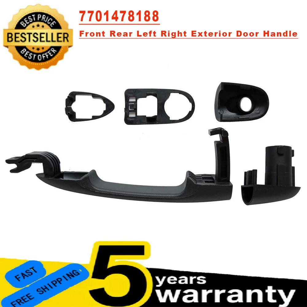 For Renault Kangoo Express 2008-17 Front Rear Left Right Exterior Door Handle T 7701478188