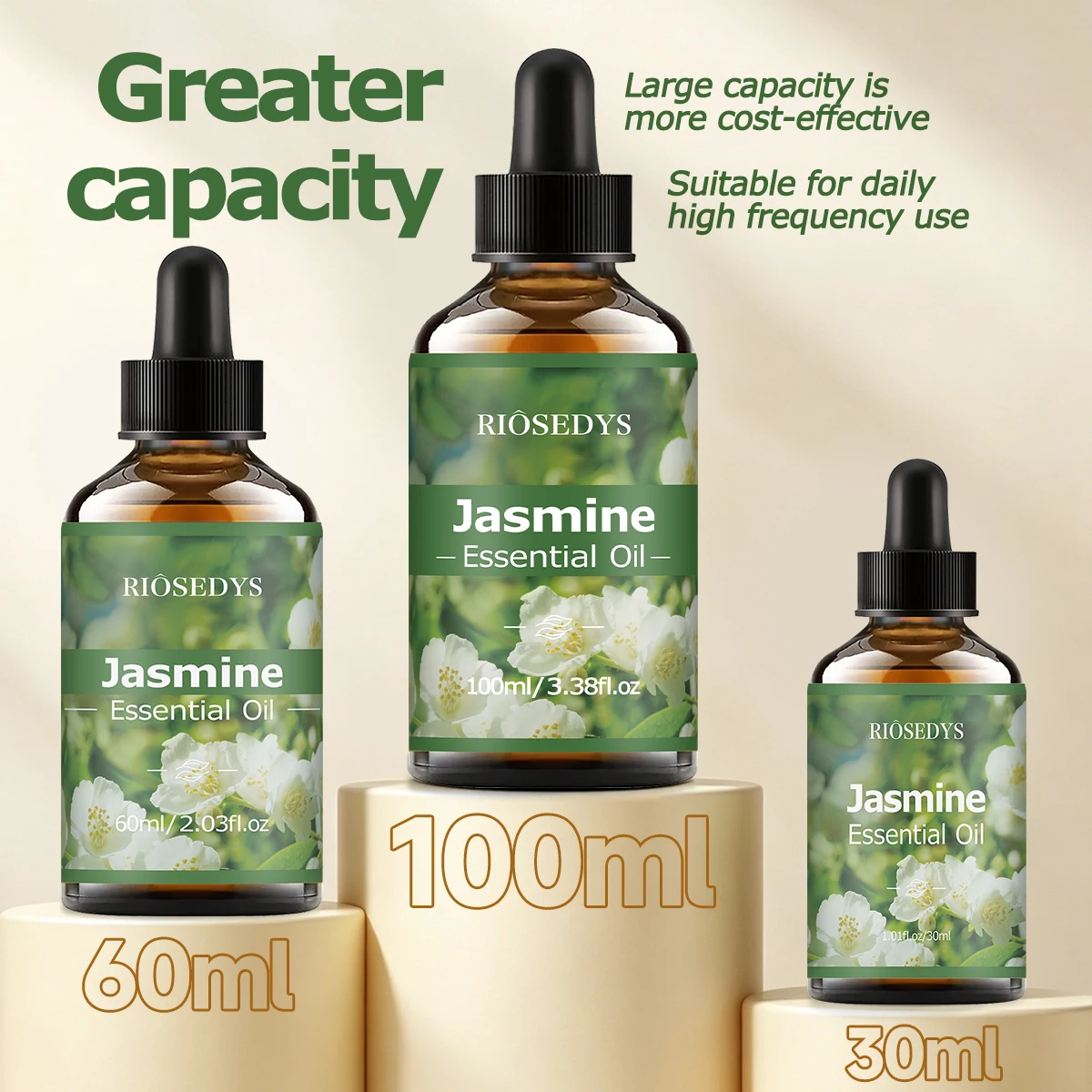 JASMIN Ätherisches Öl, Elegantes Blumenduftöl für Diffusoren, DIY Duftbasteleien & Aromatherapie, Sanftes und Reichhaltiges Aroma – Detail 2