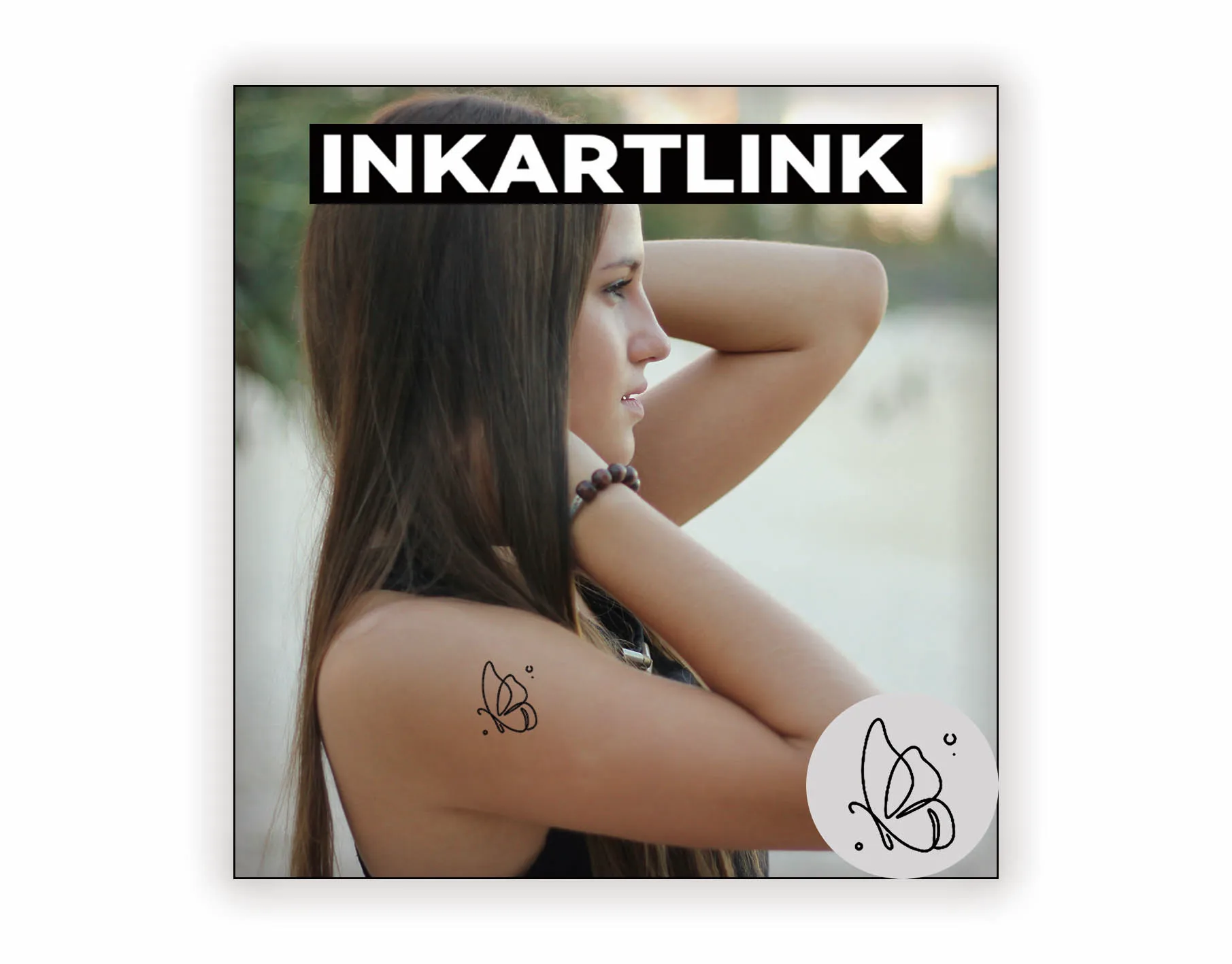 وشم فراشة مؤقت ، ملصق سحري بسيط ، مقاوم للماء ، شبه دائم ، تقنية جديدة ، تدوم حتى 15 يومًا #3