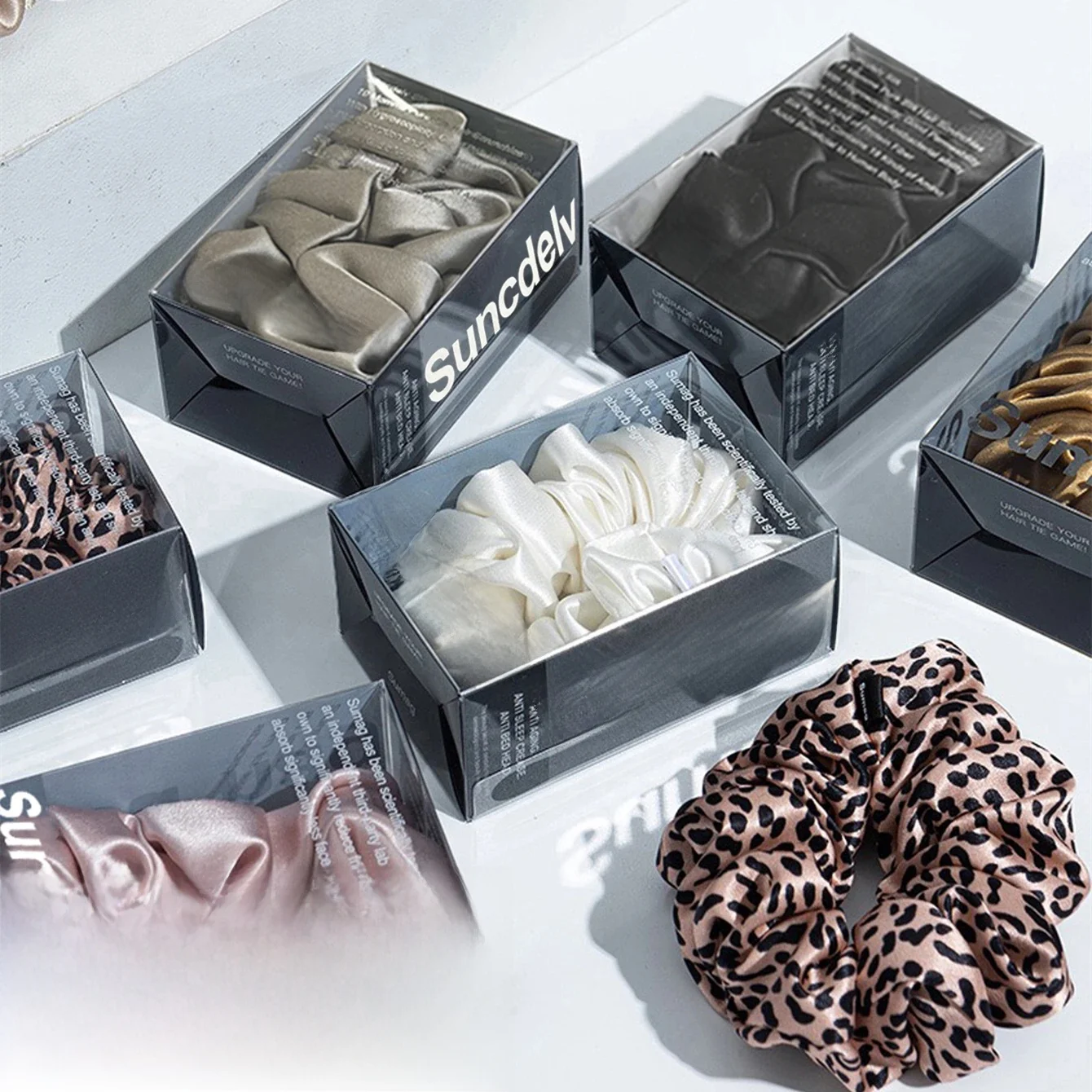 Chouchous pour cheveux 100% soie naturelle, couleur unie, haute qualité, grands bandeaux pour femmes, accessoires pour cheveux, 22 mamans, 2 pièces