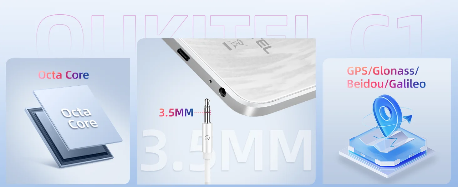 OUKITEL C1 Android 15 Cell Phone Unlocked 2025-16GB+128GB(TF 1TB), 6.52'' Waterdrop Screen, 5150mAh Battery Smartphone, 13MP Camera