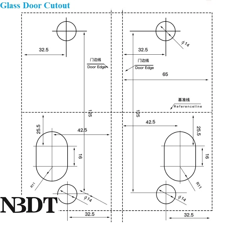 Stainless Steel Rectangle Frameless Glass Door Lock With Lever Handle Thumbturn Keys Gold Gold Matte Black