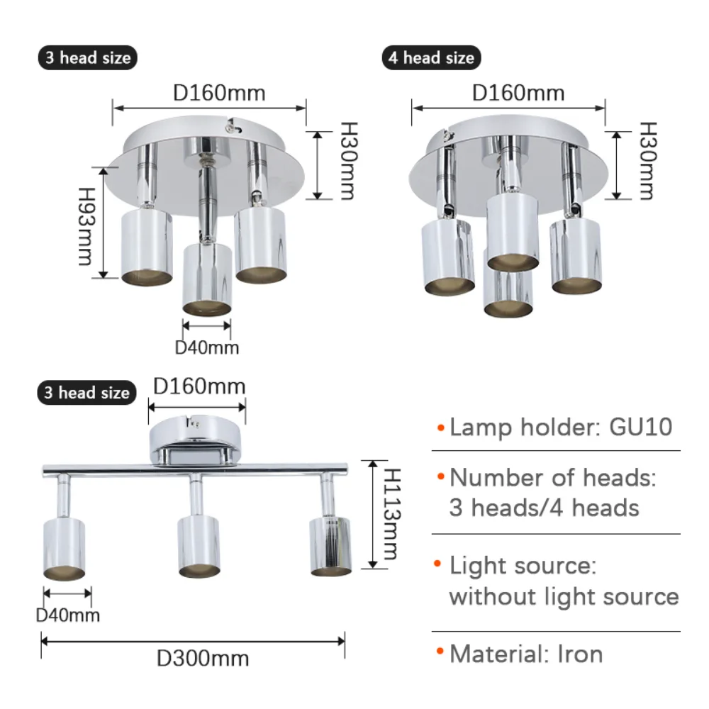 Nowoczesne oświetlenie sufitowe lampa wiele prętów kopuła lampki nocne 4 GU10 100-240V oprawa domowe lampki dekoracyjne lampy Loft