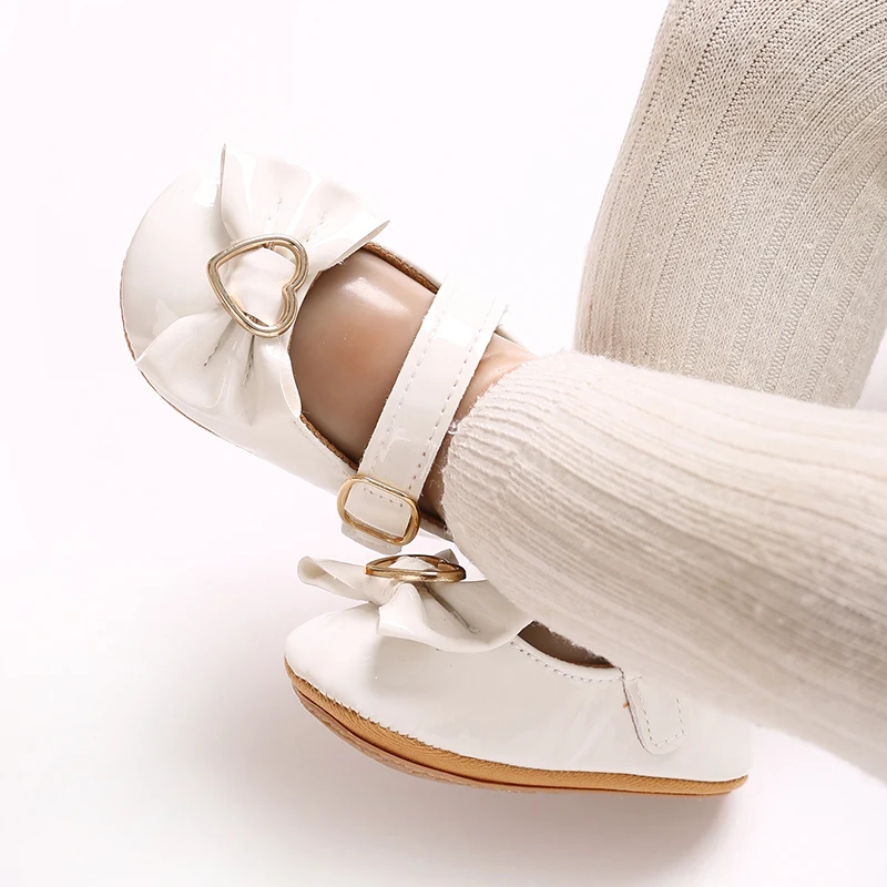 Süße Frühlings- und Herbst-Babyschuhe für 0-18 Monate, Prinzessinnen-Schuhe mit Niedlicher Schleifendekoration, PU-Weichsohle, Rutschfeste Laufschuhe für Kleinkinder – Detail 17