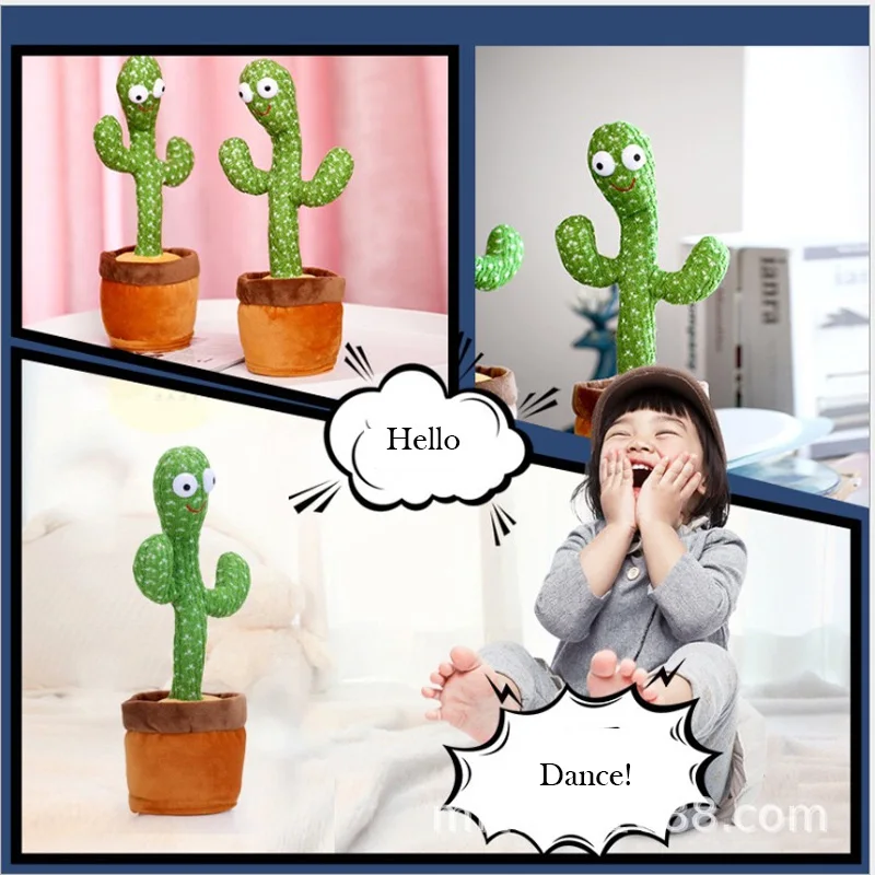 Can dance cactus Douyin same electric doll sand sculpture plush toy can learn to talk and sing birthday gift