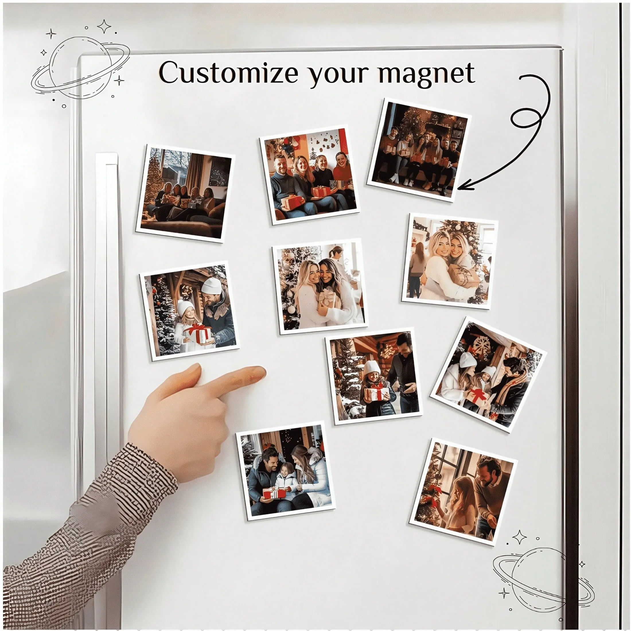 Fridge Magnets, Custom Photo Printed Magnets, Personalized, Perfect for Him, Perfect for Her, Anniversary