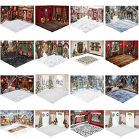 Christmas Room Backdrops For Kids Family Portraits Props Baby Girl Photography Backgrounds Xmas Store Fireplace Decorations